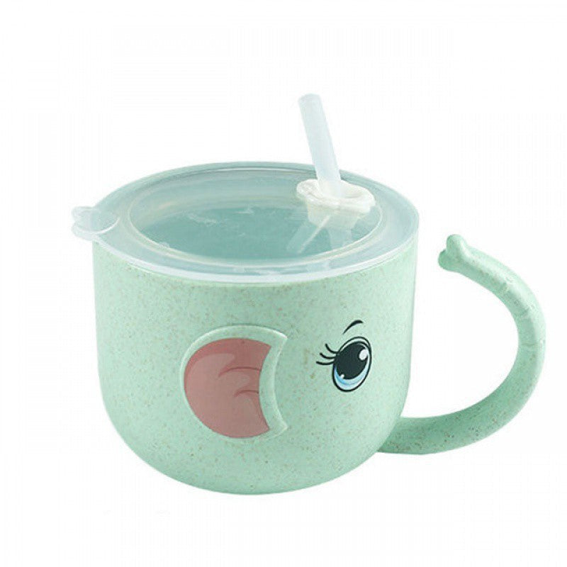 silicone cup with straw