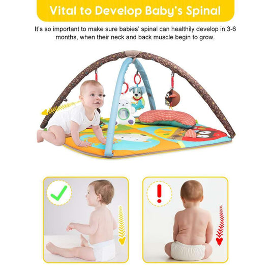 Keeygo Baby Play Mat Zoo Theme Sensory Infant Toys