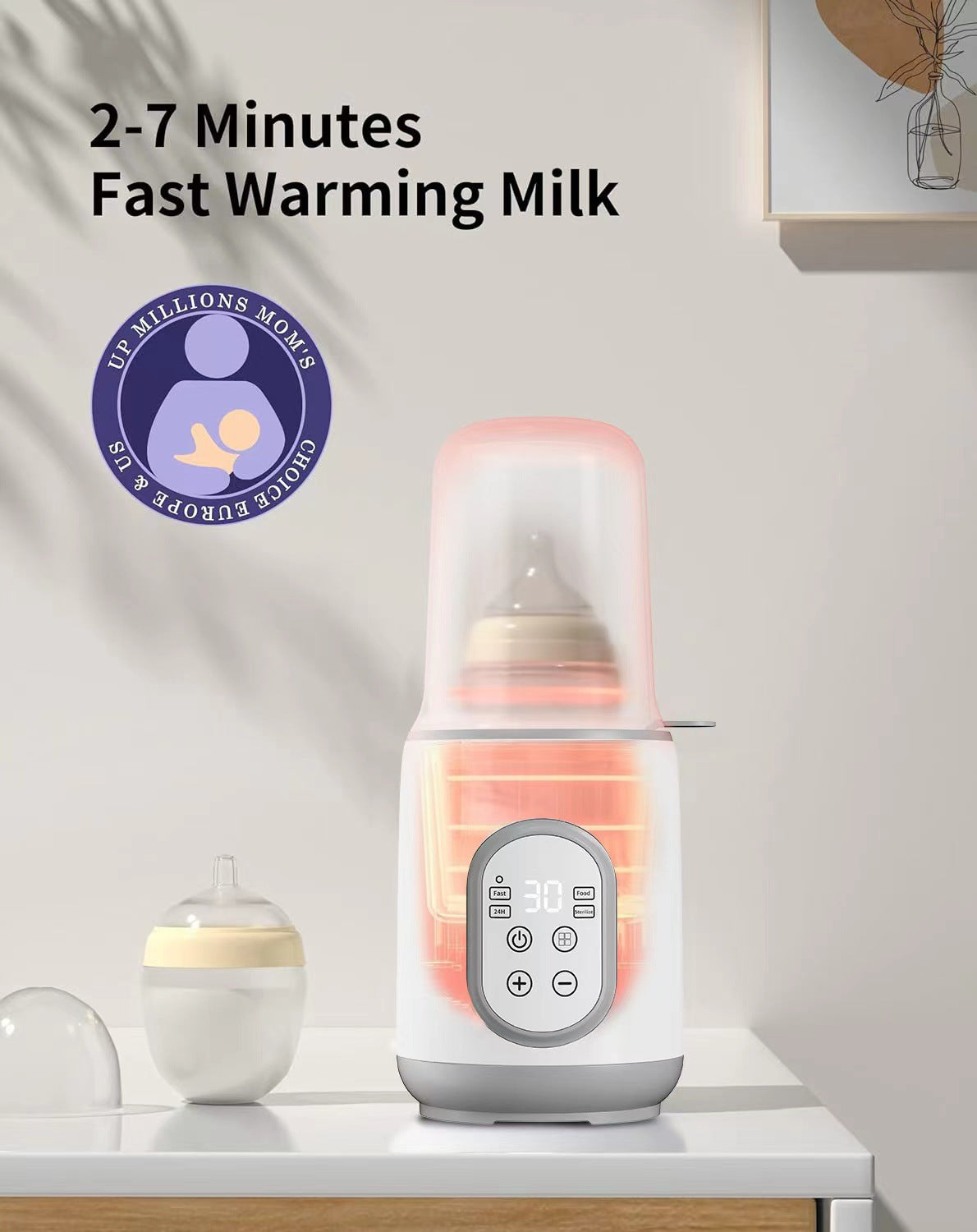 BabyCare Bottle Warmer & Sterilizer 2-in-1