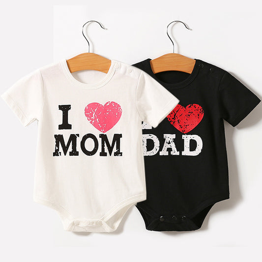 Baby Short Sleeve Cotton Triangle Romper