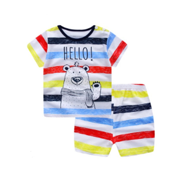 Toddler Cartoon T-Shirt with Shorts Set