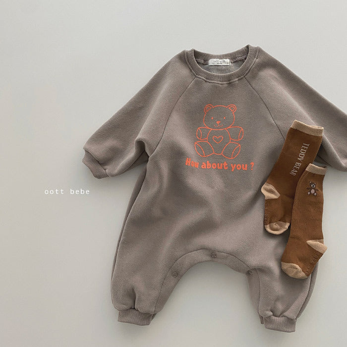 Long Sleeve Newborn Romper – Soft & Cozy Baby Jumpsuit for Comfort
