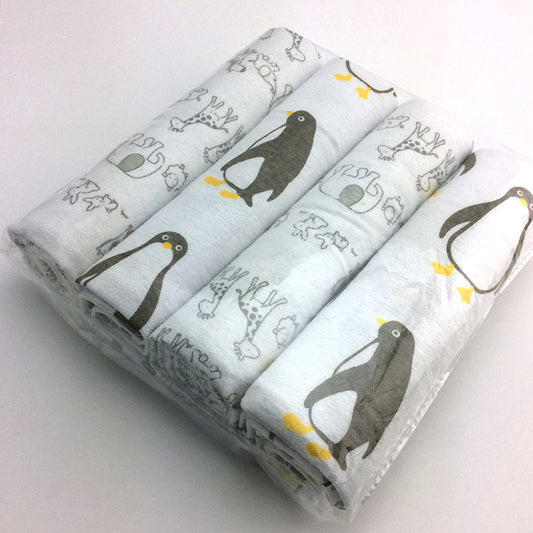 Cotton Baby Receiving Blanket Set(4PCS)
