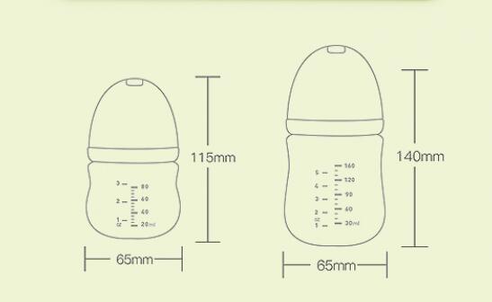 Baby Feeding Bottle with Spoon–Borosilicate Glass, Safe & Easy Feeding