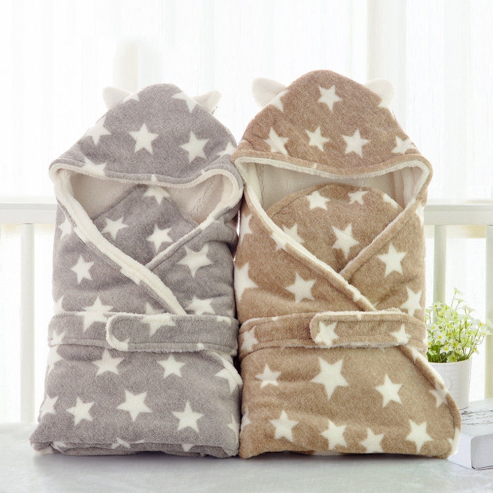 Printed Baby Swaddle Thickened Unisex (80x80cm)