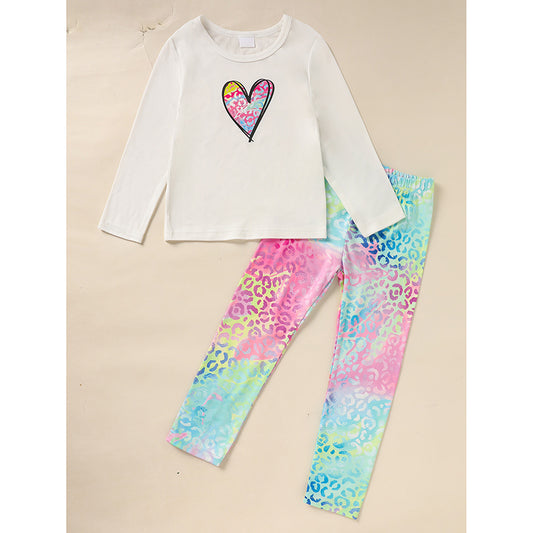 Kids Long Sleeve Top & Pants Set (2pairs)
