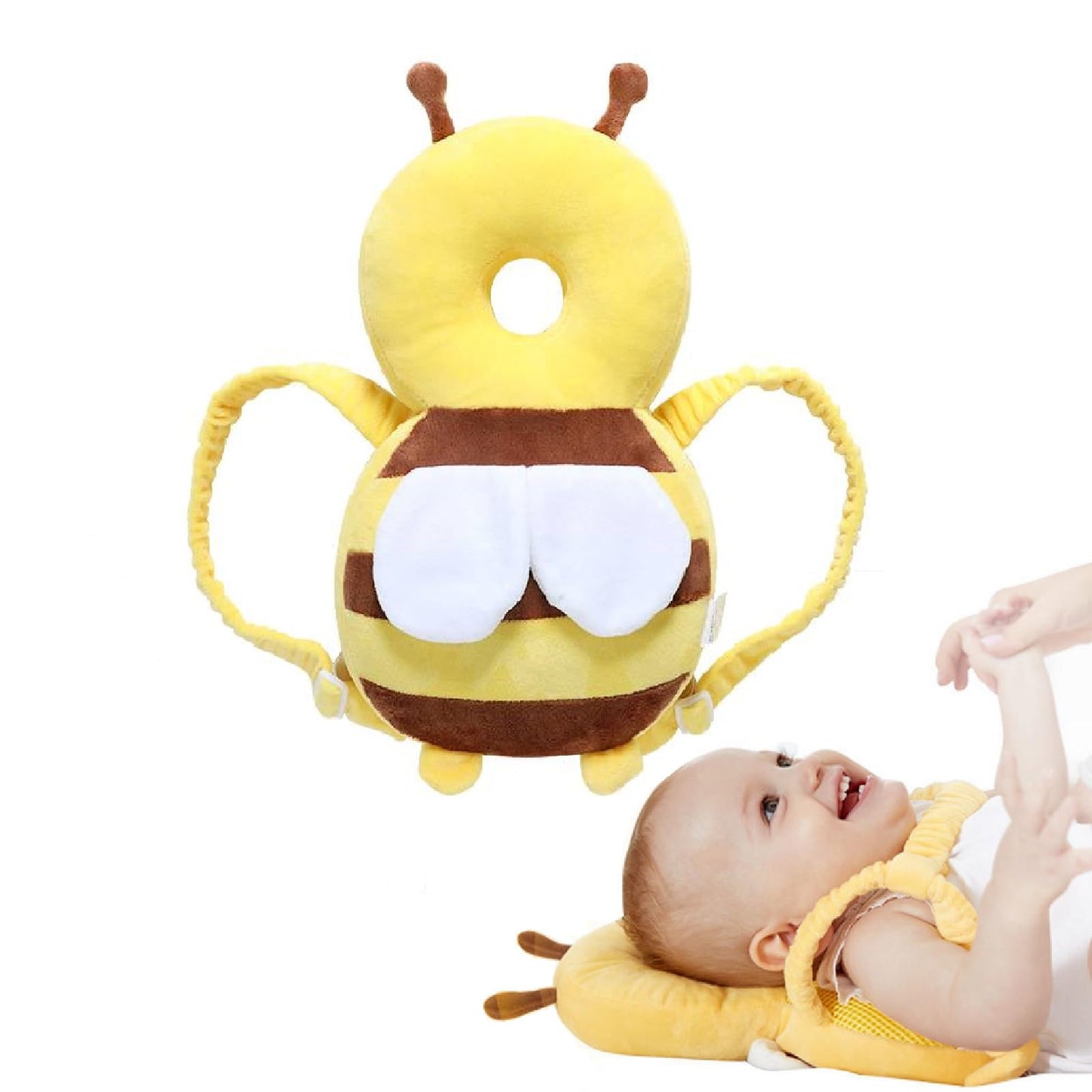 Baby Cartoon Bee Design Head and Back Protector Pillow
