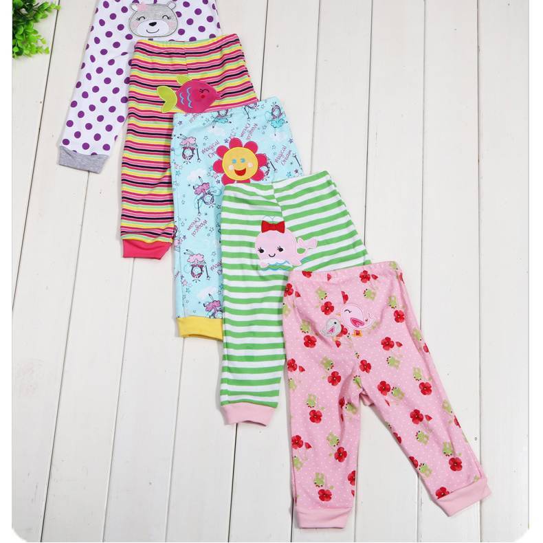 Cartoon Printed children's leggings (5pcs)