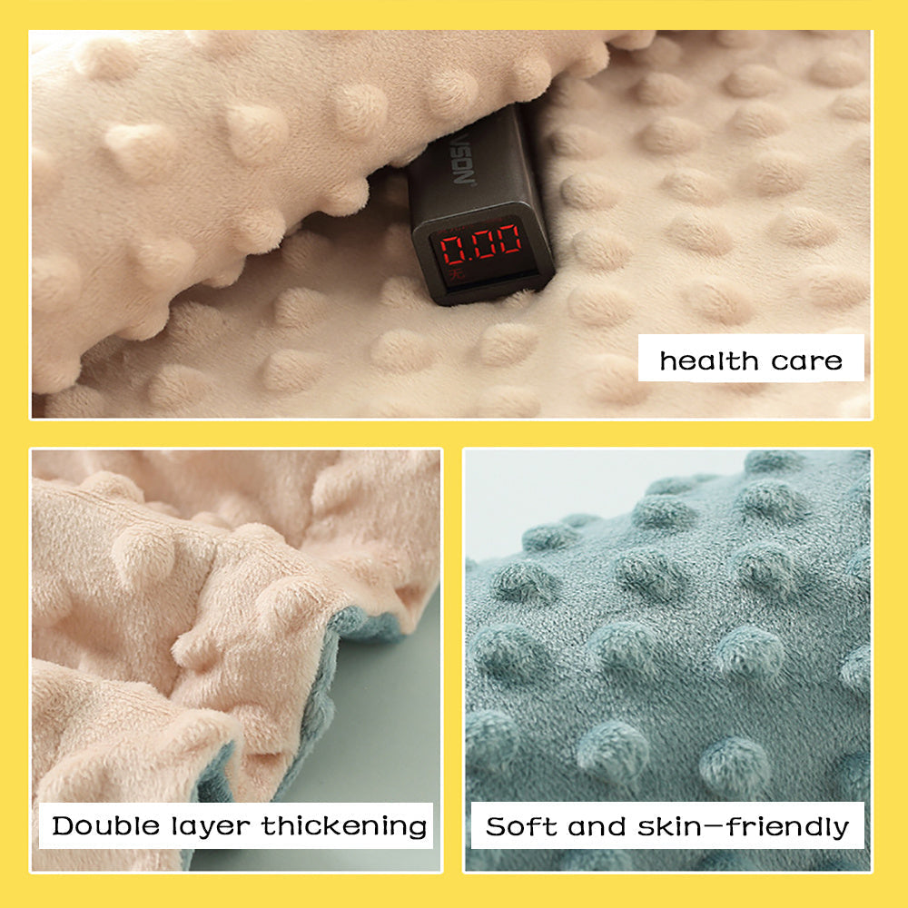 Baby Blanket Super Soft Double layer With Dotted Backing