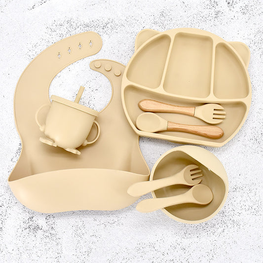 Infant Silicone Feeding Tableware Set