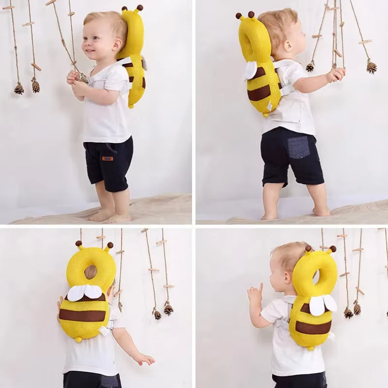 Baby Cartoon Bee Design Head and Back Protector Pillow