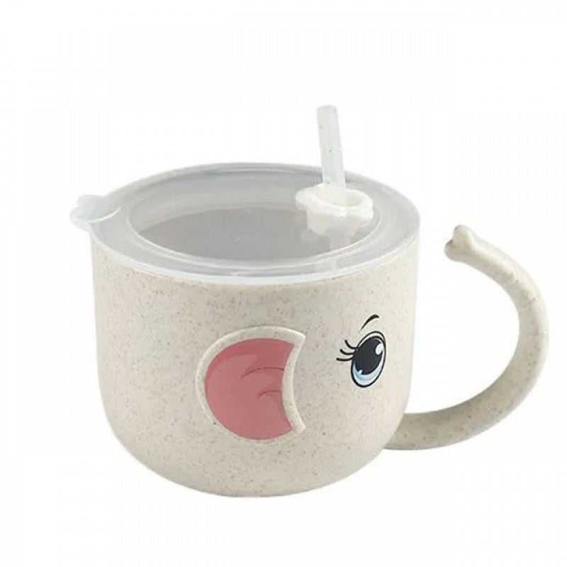 silicone cup with straw