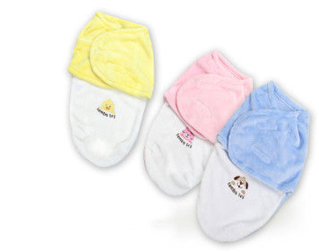 Soft Fly Velvet Swaddle-Embroidered