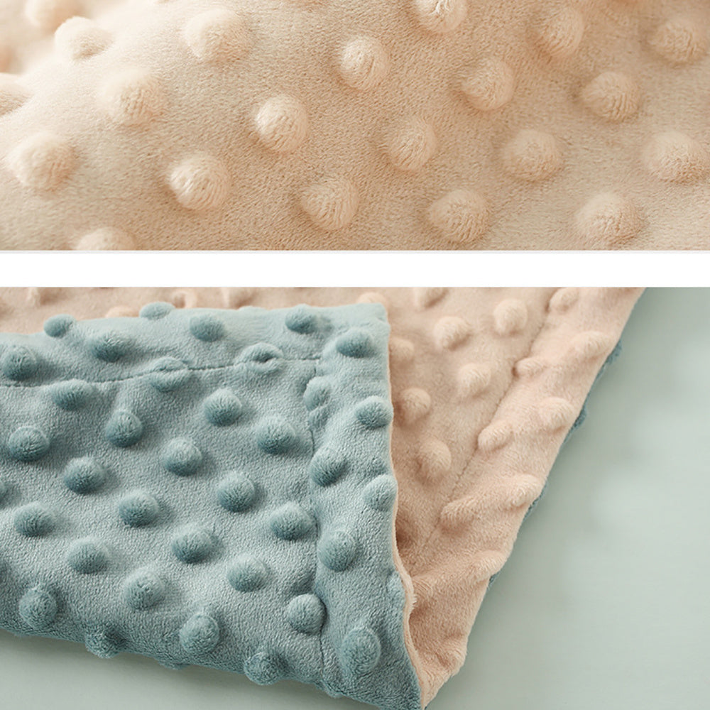 Baby Blanket Super Soft Double layer With Dotted Backing