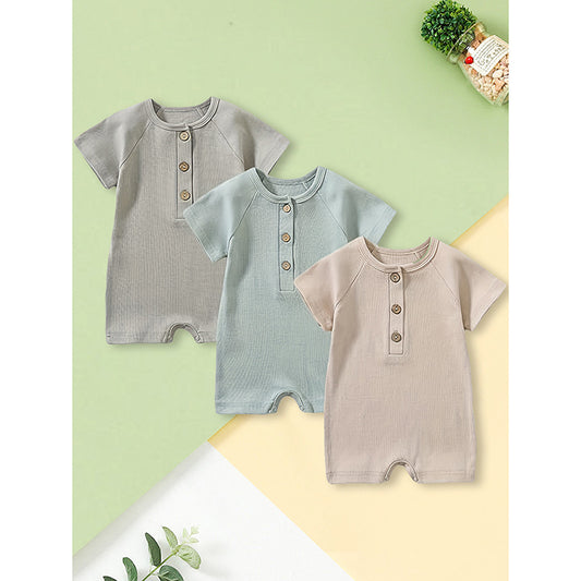 Baby Boy One Piece Romper Set (3pcs)