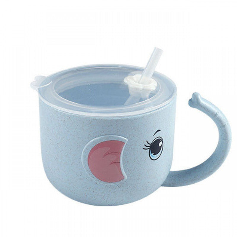 silicone cup with straw
