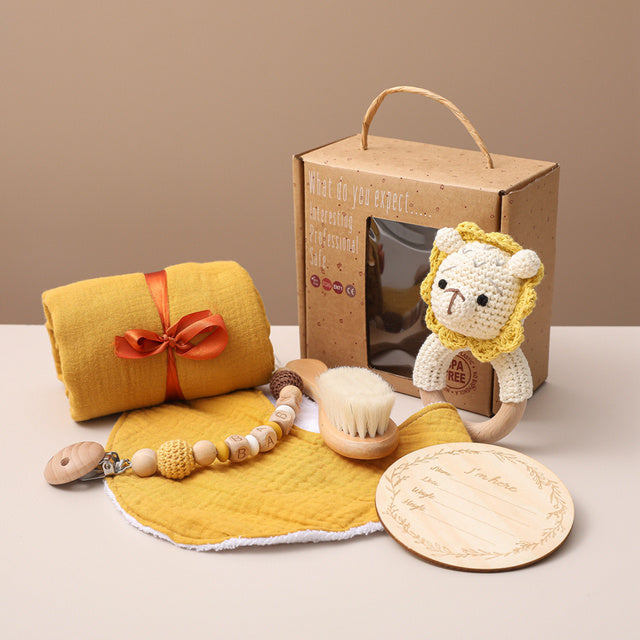Bopoobo Baby Bath Toys–Swaddle Wrap & Milestone Set(6pcs)