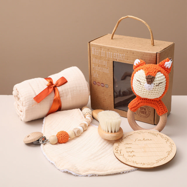 Bopoobo Baby Bath Toys–Swaddle Wrap & Milestone Set(6pcs)