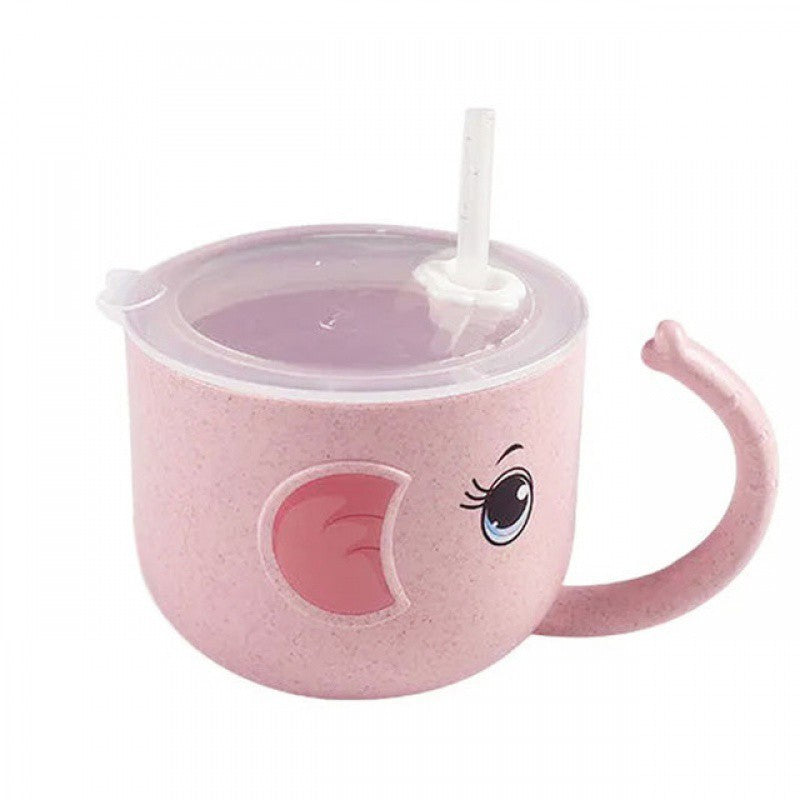 silicone cup with straw