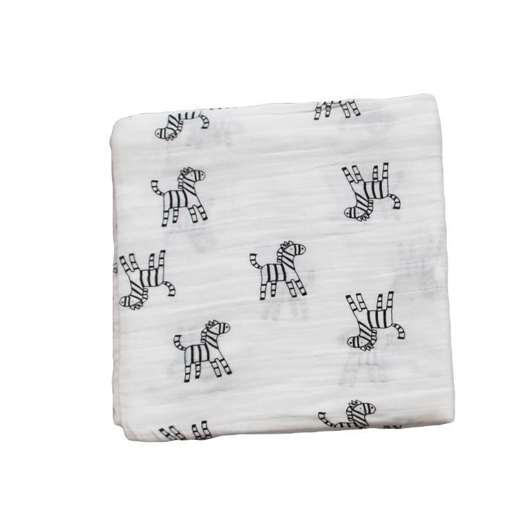 Bamboo Muslin Swaddle Neutral Receiving Blanket
