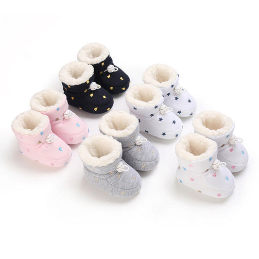 Baby Shoes – Soft Cotton Autumn & Winter Baby Shoes for Comfort