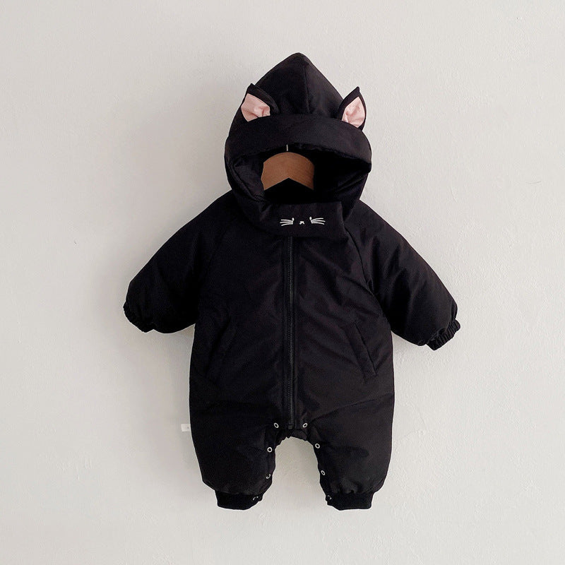 Infant Snowsuit Cozy & Warm Bear Wears Jumpsuit For Winter