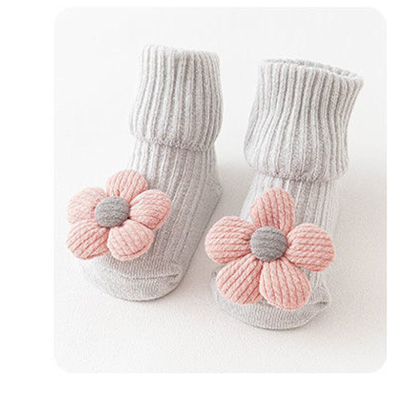 Baby Socks - Soft Cotton Breathable & Sweat-Absorbing Floor Socks