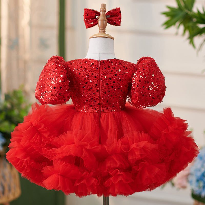 Toddler Holiday Dress Sequins