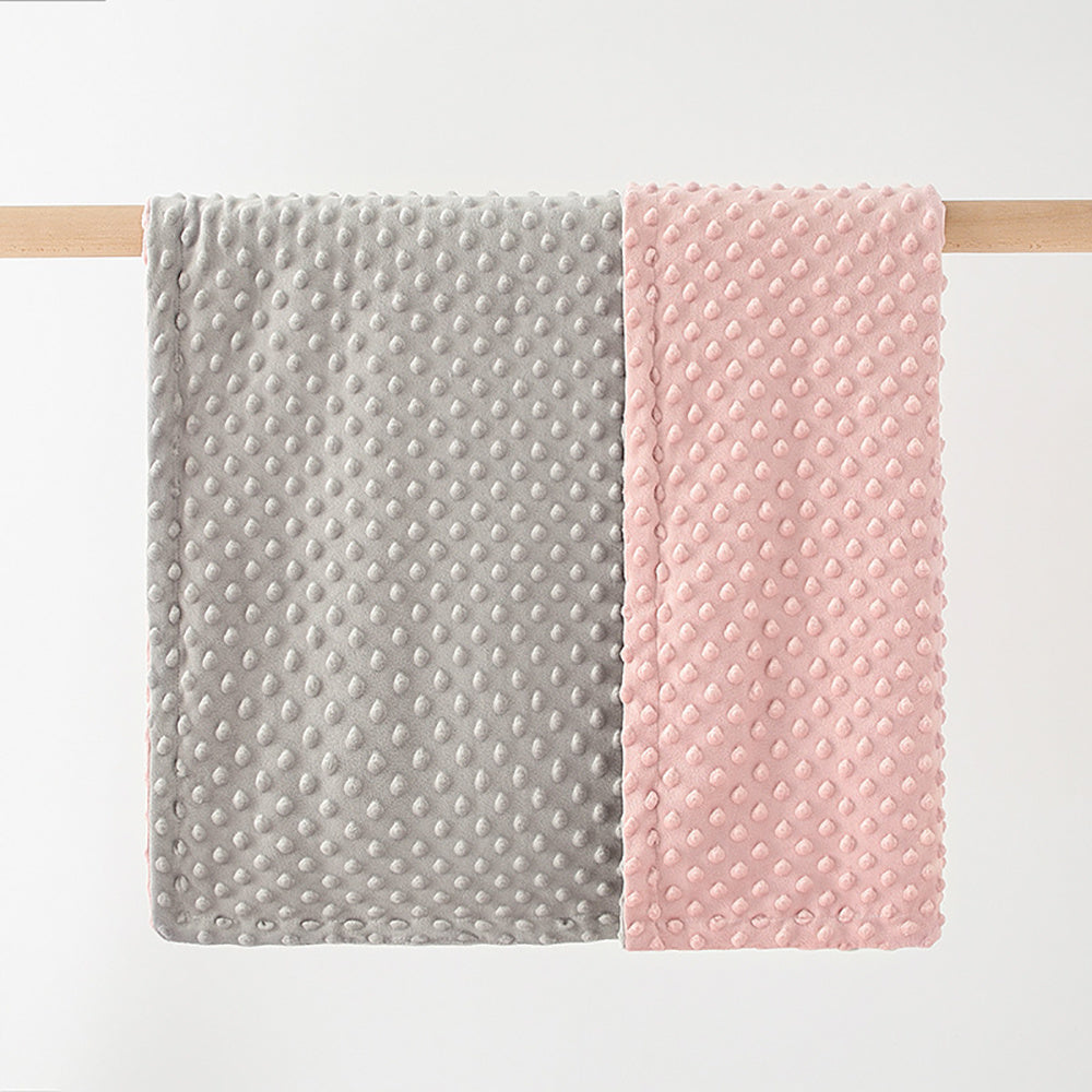 Baby Blanket Super Soft Double layer With Dotted Backing