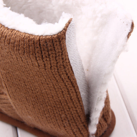 Toddler Shoes in Gray & Brown - Velcro, Cotton Cloth for Comfort