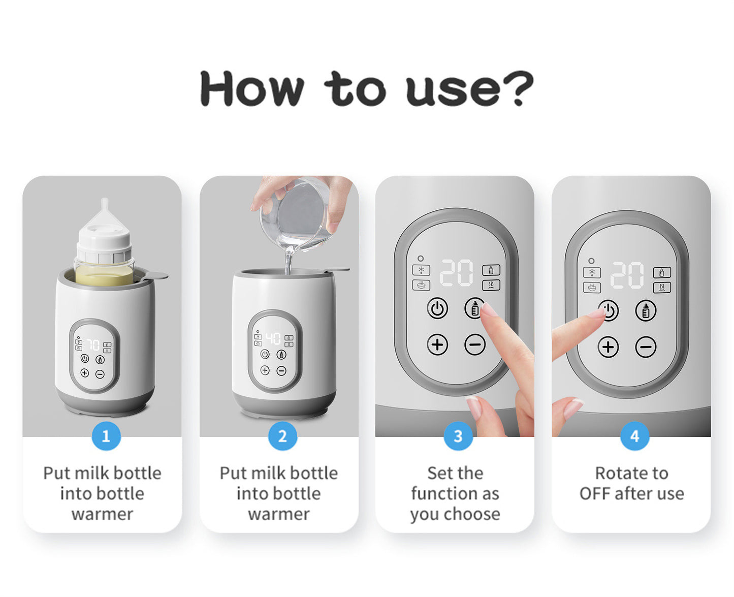 BabyCare Bottle Warmer & Sterilizer 2-in-1