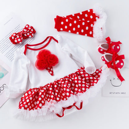 Baby Polka Holiday Dress Set