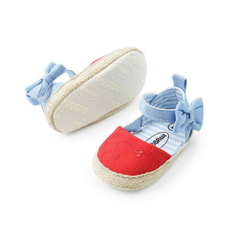 Baby Shoes Bowknot Breathable Baby Shoes Velcro