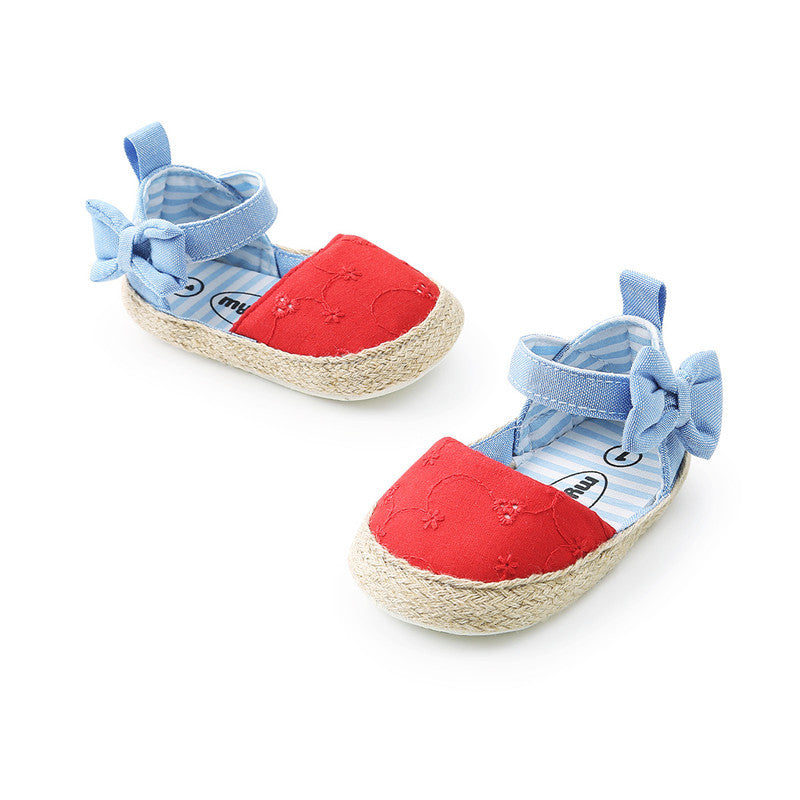 Baby Shoes Bowknot Breathable Baby Shoes Velcro