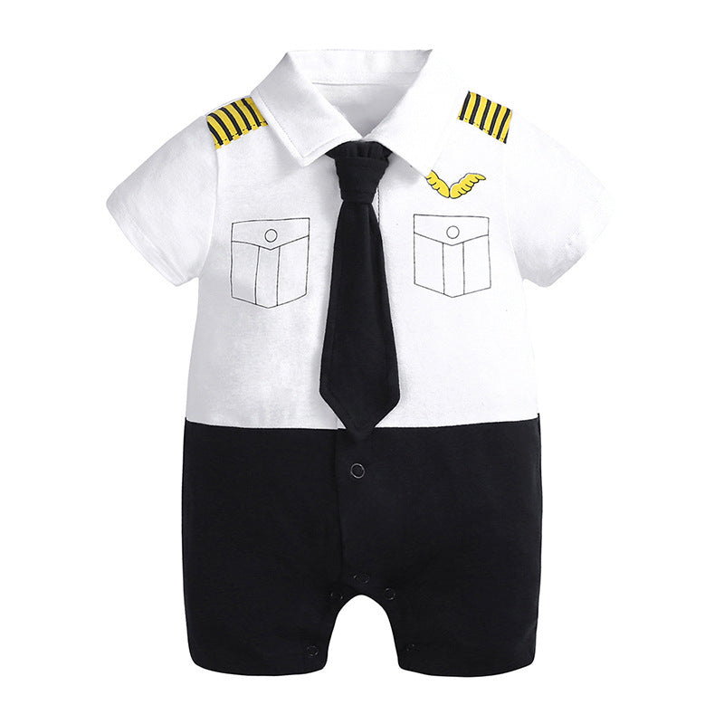 Cute Gentleman Baby Jumpsuit