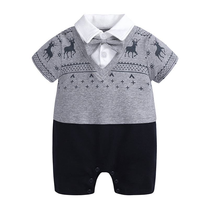 Cute Gentleman Baby Jumpsuit