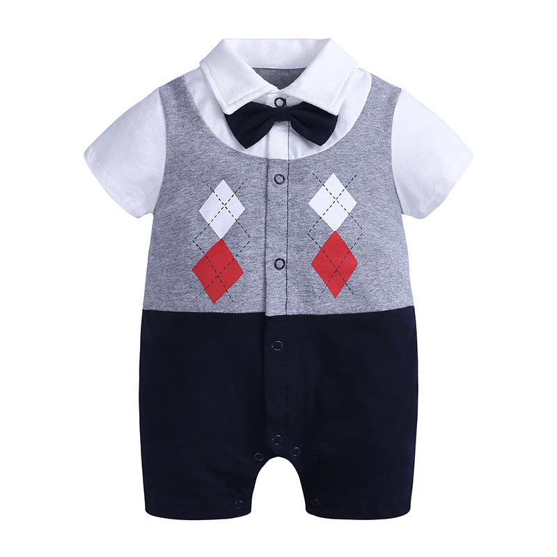 Cute Gentleman Baby Jumpsuit