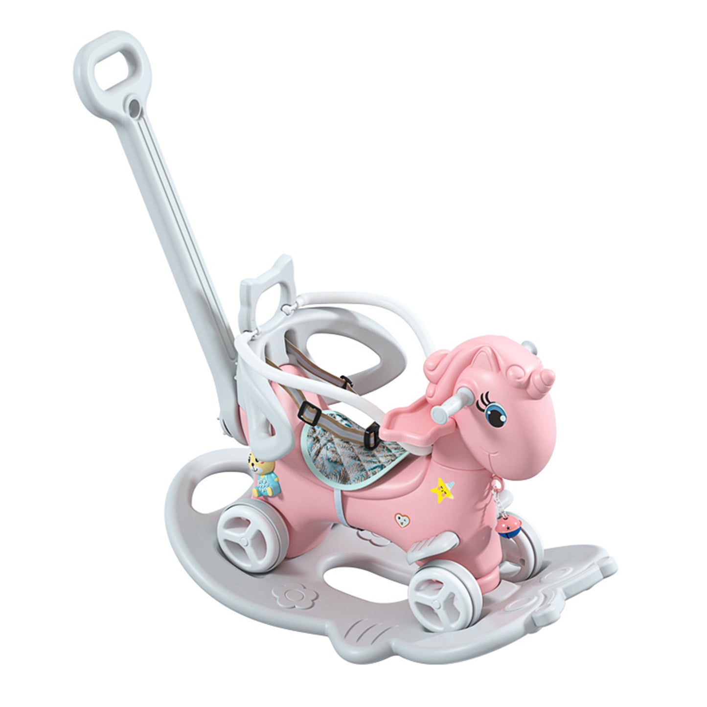 Rocking Horse & Balance Bike Toy Unisex Pink Unicorn