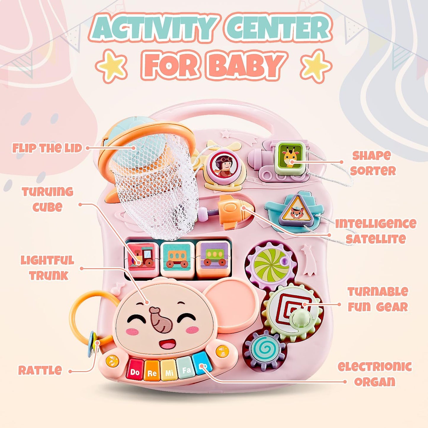 Learning Walker Push Music Toddler Walk Assistance 3 in 1