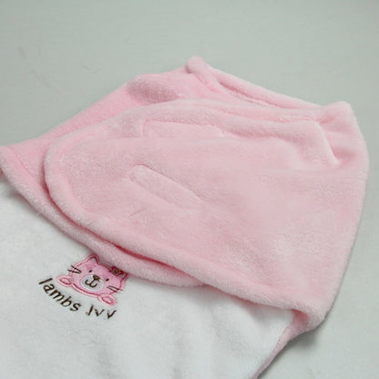 Soft Fly Velvet Swaddle-Embroidered
