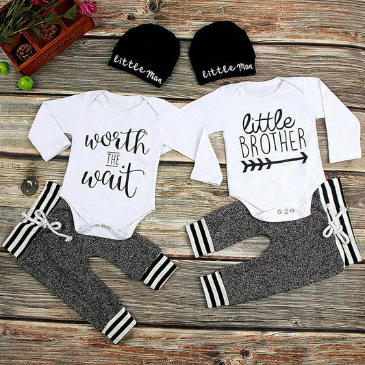 Newborn Baby Tops Romper with Pants Set