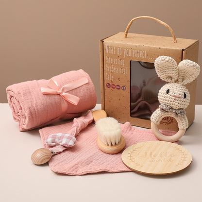 Bopoobo Baby Bath Toys–Swaddle Wrap & Milestone Set(6pcs)