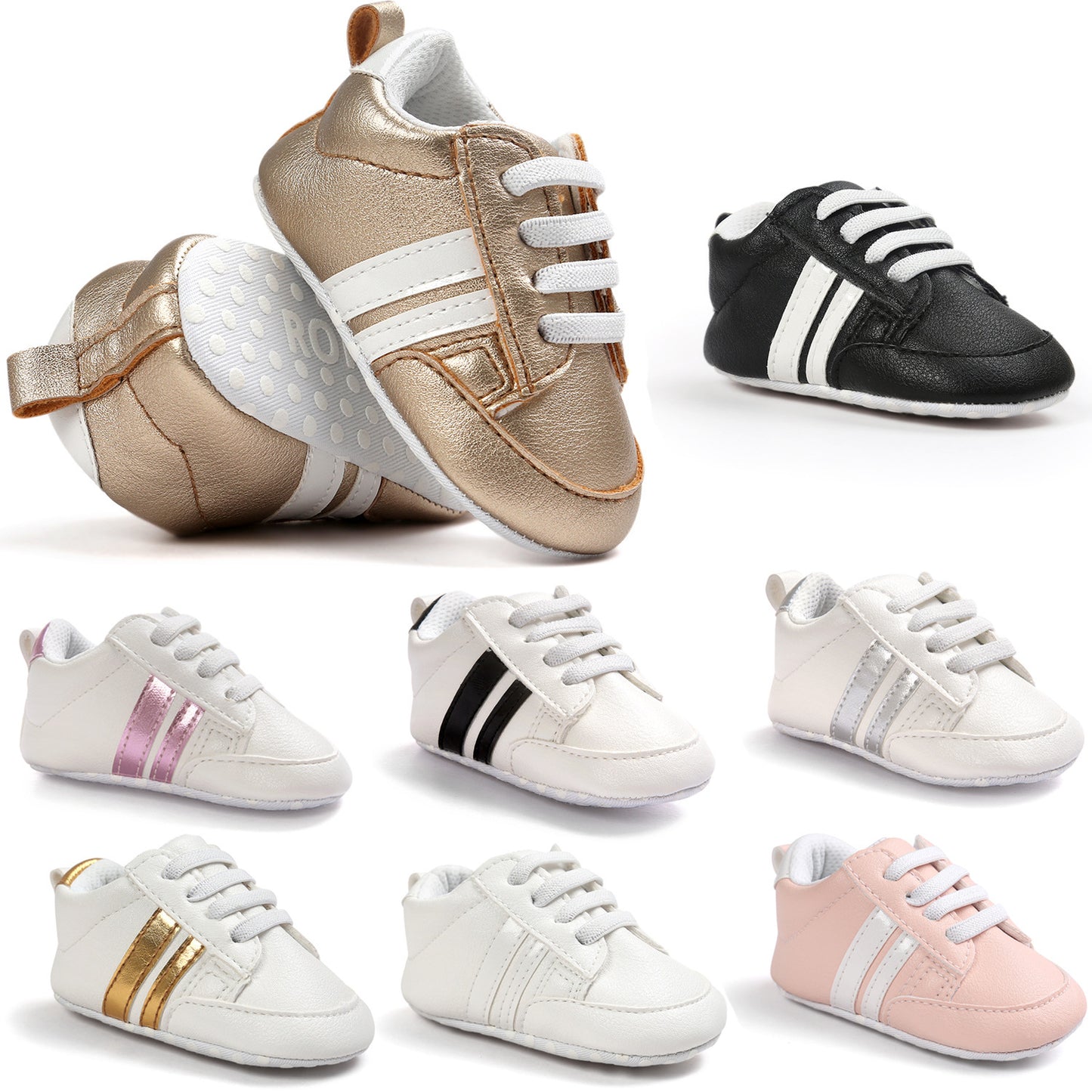 Newborn Leather Non-slip Soft Sneakers
