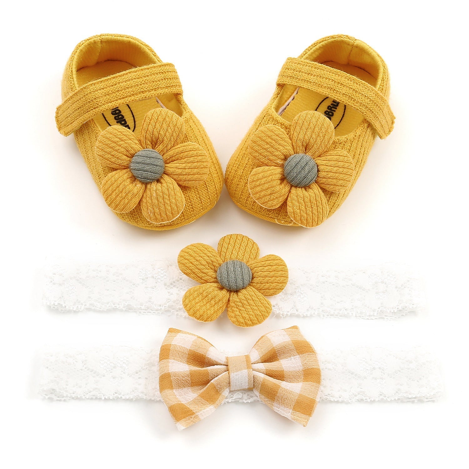 Baby Girl Shoes - Breathable Princess Toddler Shoes with Velcro Strap