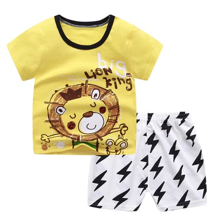Toddler Cartoon T-Shirt with Shorts Set