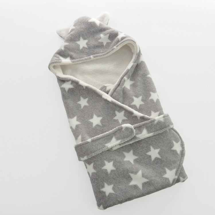 Printed Baby Swaddle Thickened Unisex (80x80cm)