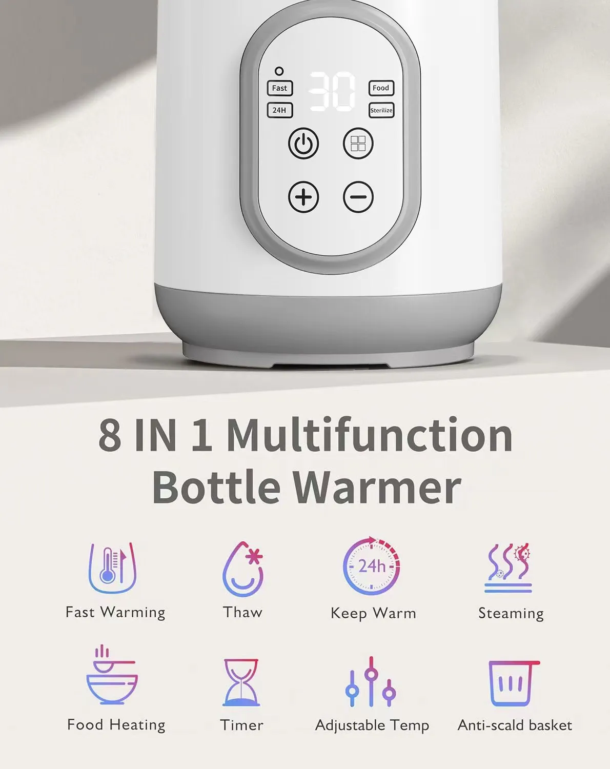 BabyCare Bottle Warmer & Sterilizer 2-in-1