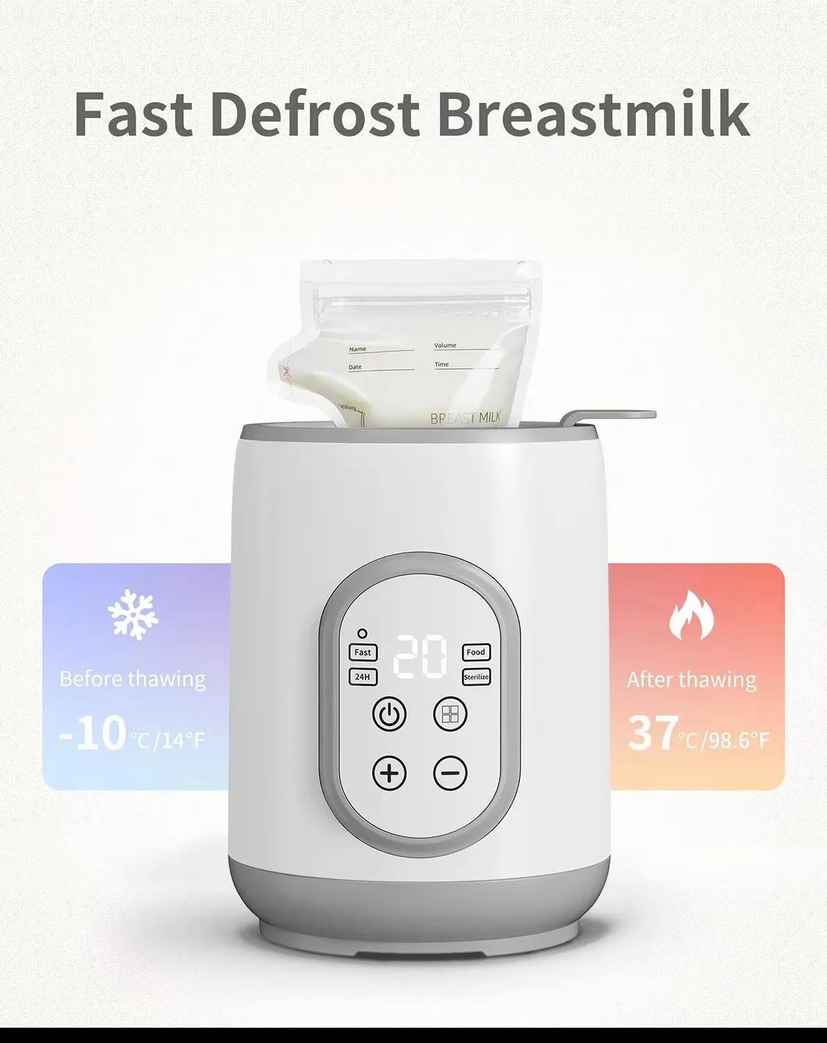 BabyCare Bottle Warmer & Sterilizer 2-in-1