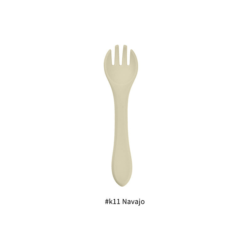 Food Grade Baby Feeding Tableware Silicone Fork