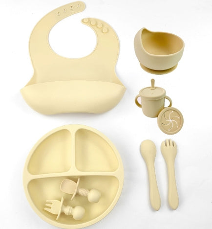 Durable Baby Silicone Tableware Set – Safe & Stylish Feeding Essentials